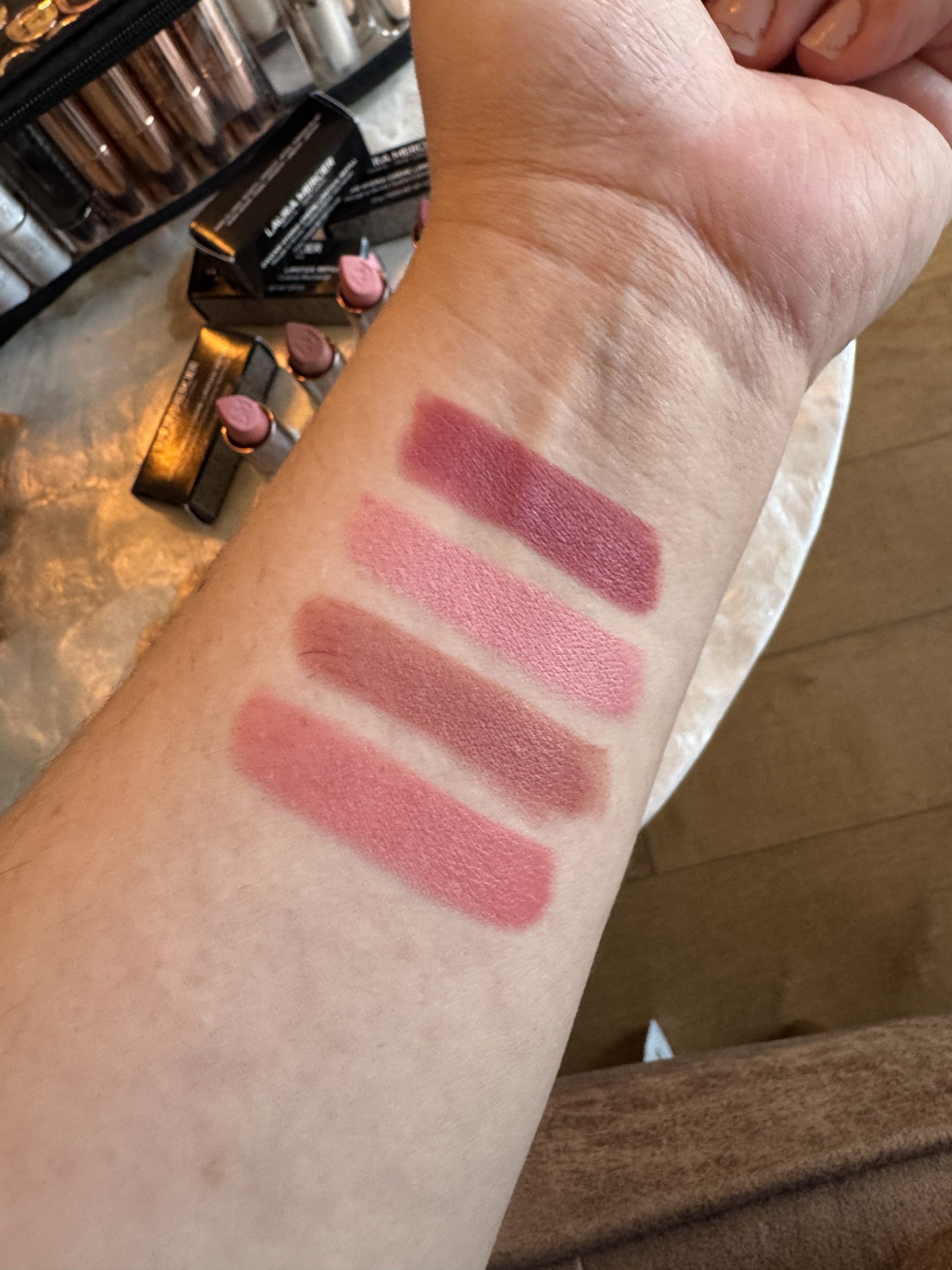 Laura Mercier Caviar Hydra-Crème Lipstick swatches