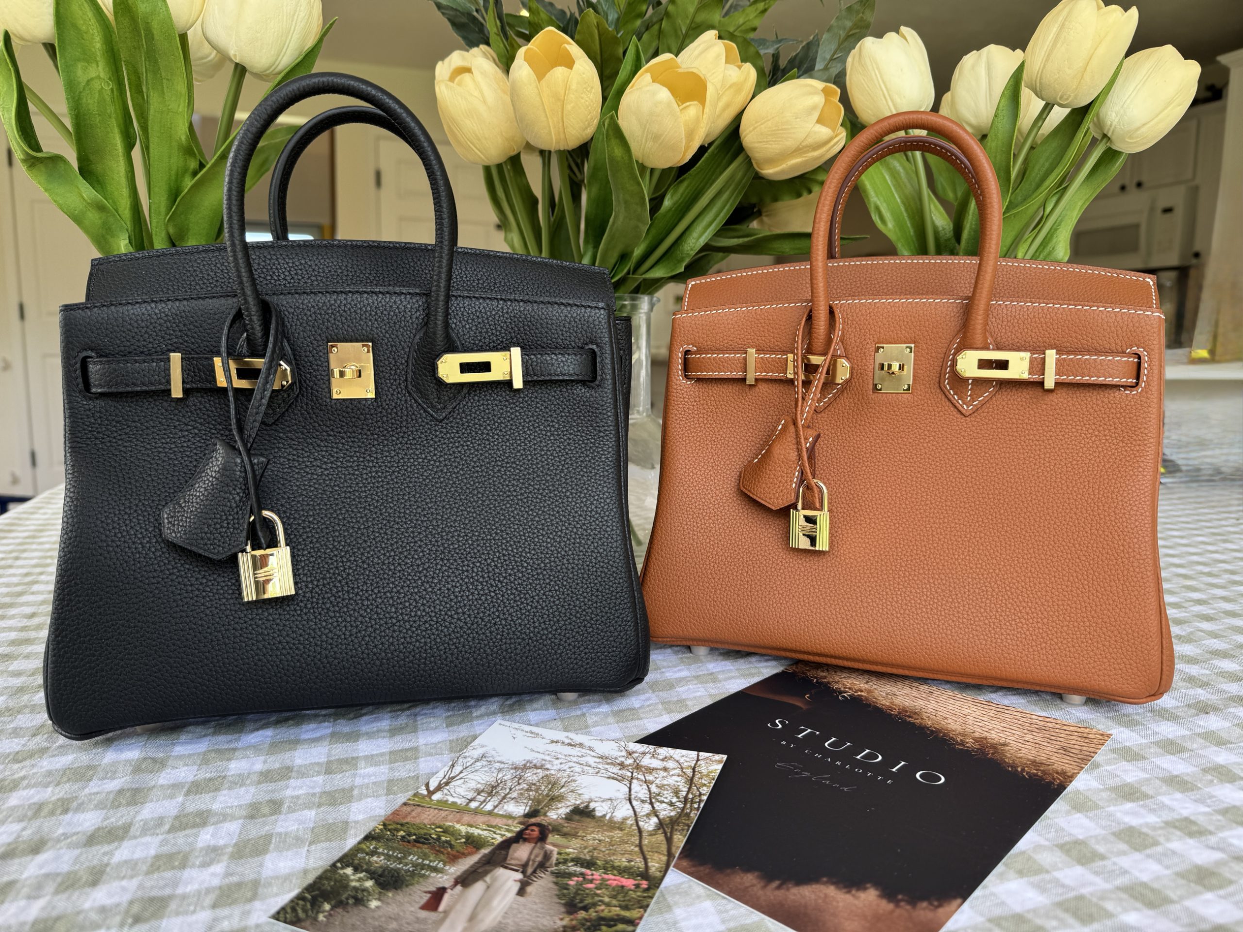 The Studio by Charlotte Bag, Hermes Birkin Dupe